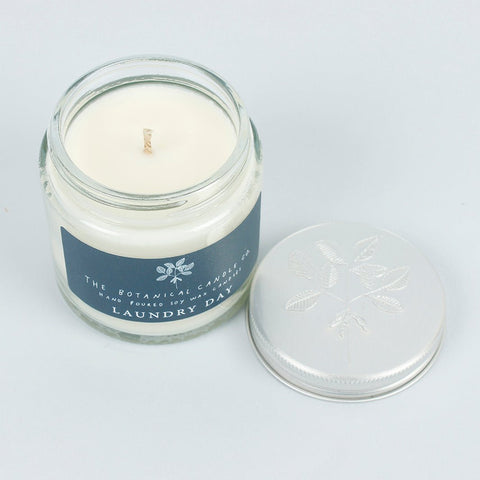 Glass Jar Soy Wax Candle - Laundry Day