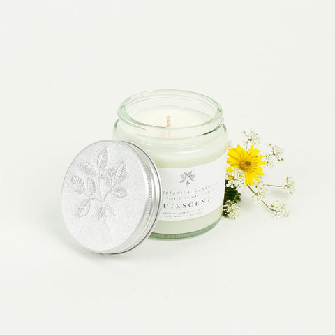 Glass Jar Soy Wax Candle - Quiescent