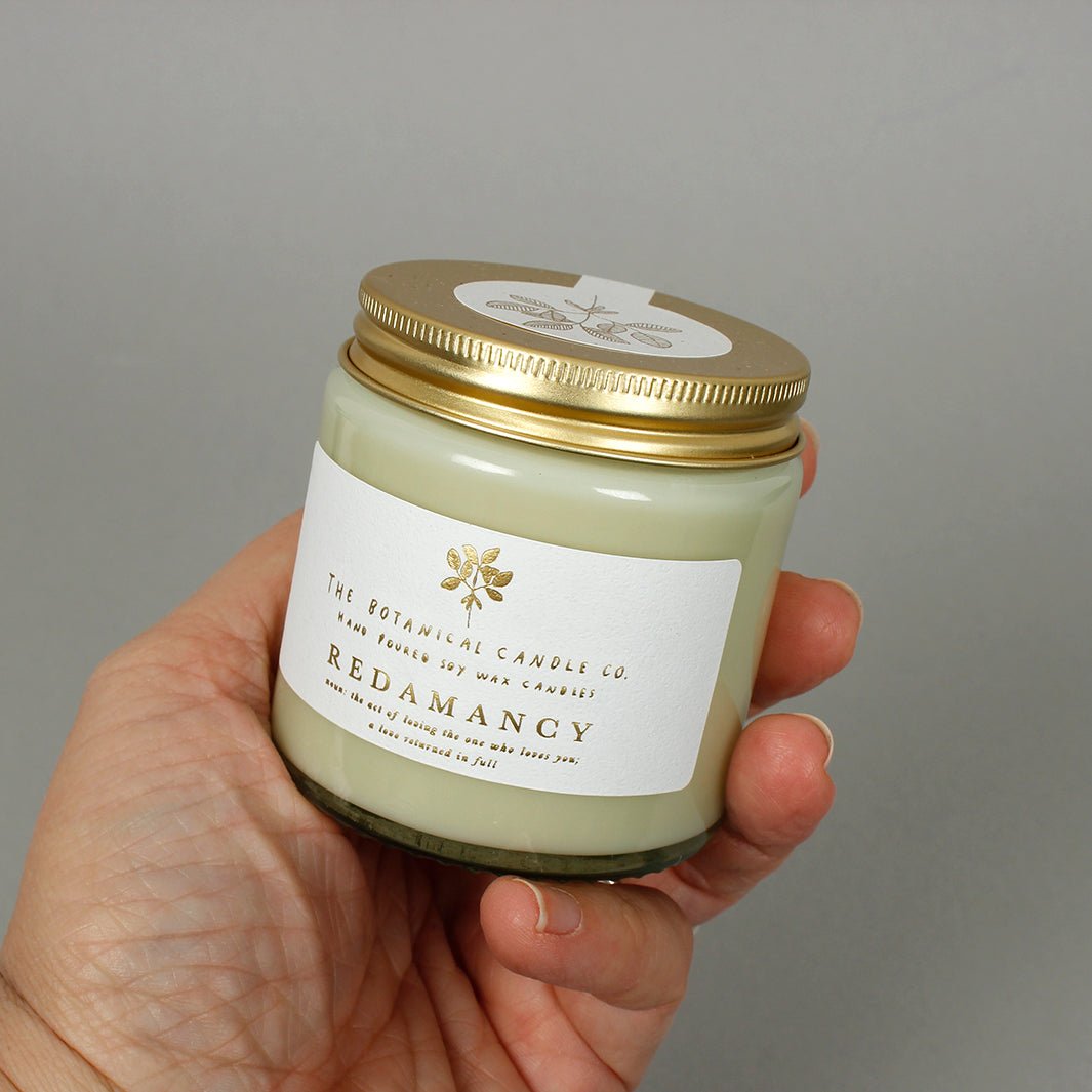 Soy Wax Glass Jar Candle - Redamancy - Green Tulip