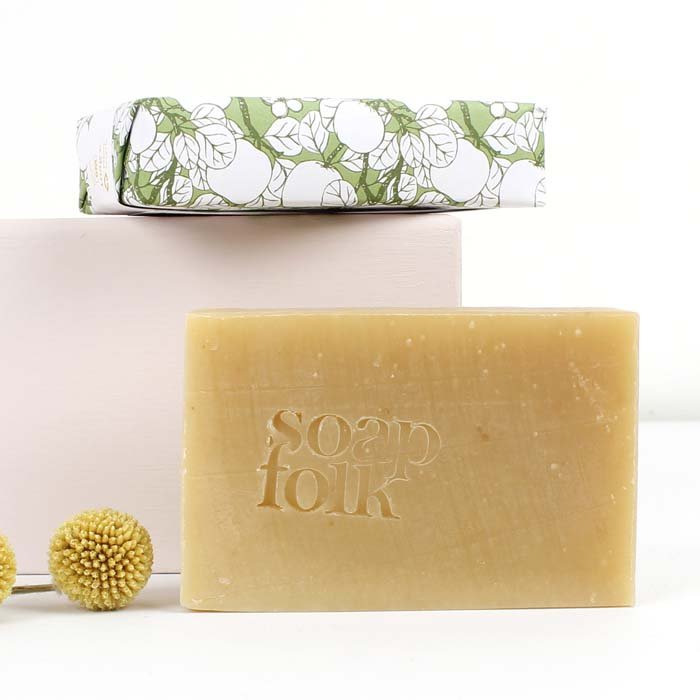 Spiced Apple Natural Soap Bar - Green Tulip