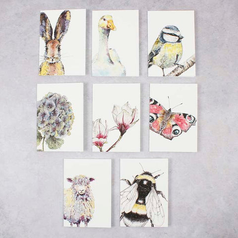 Spring to Summer Notecard Set - Mixed Box of 8