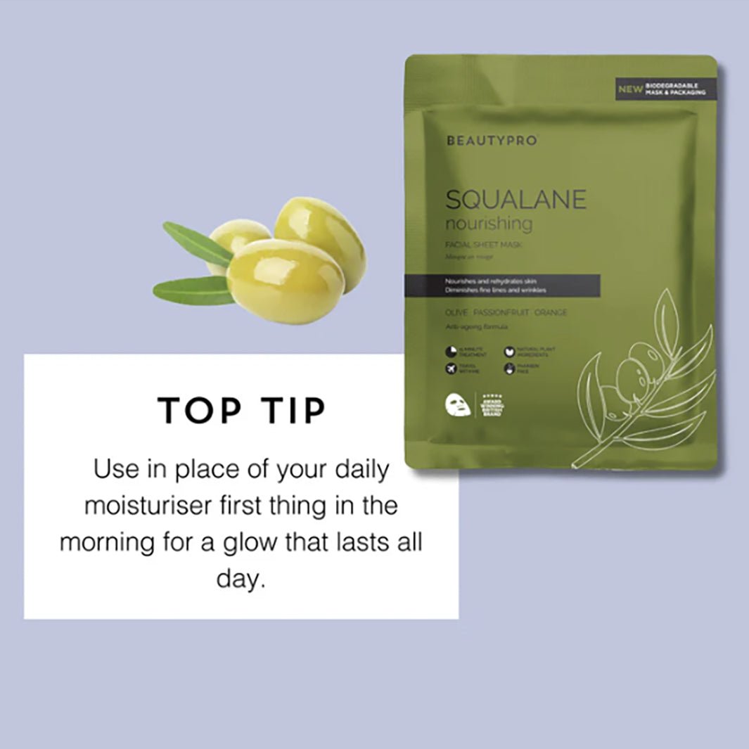 Squalane Nourishing Facial Sheet Mask - Green Tulip