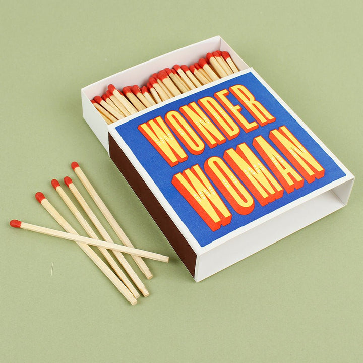 Square Matchbox - 125 Extra Long Matches - Green Tulip