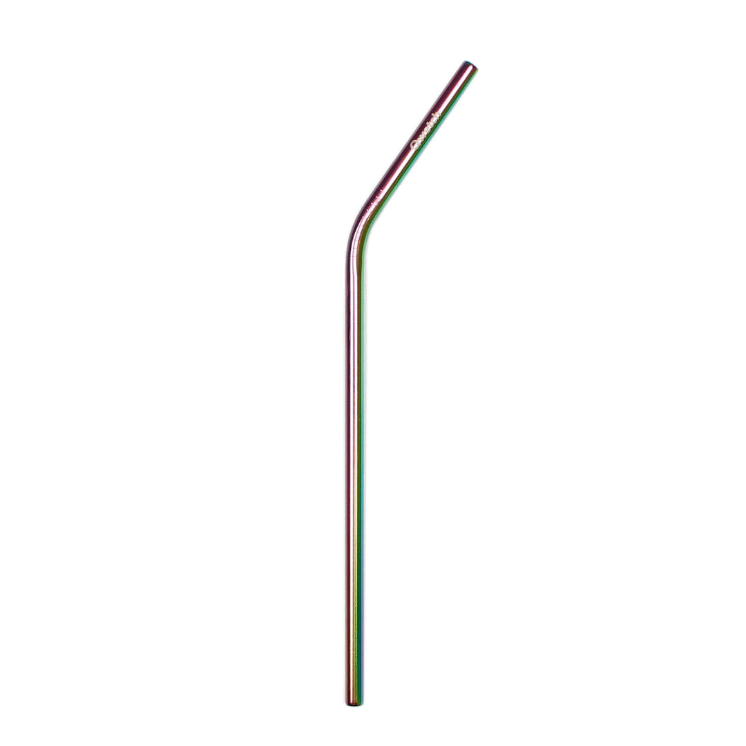 Stainless Steel Bent Straw - Multi - Green Tulip