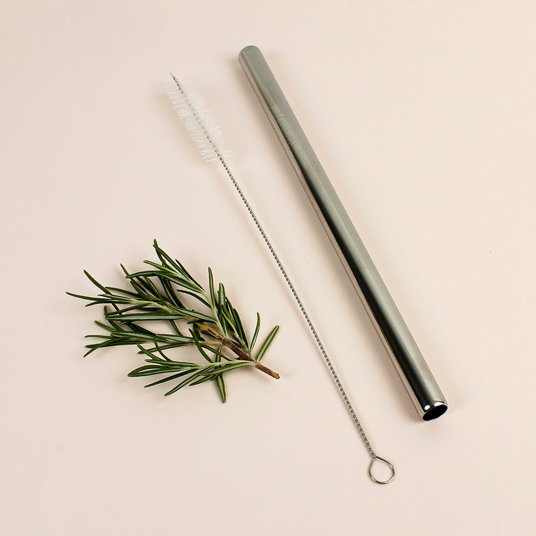 Stainless Steel Bubble Tea Straw For Qwetch Insulated Cold Cup - Green Tulip