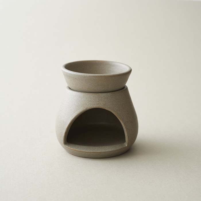 Sunu Stoneware Wax Melt/Oil Burner - Green Tulip