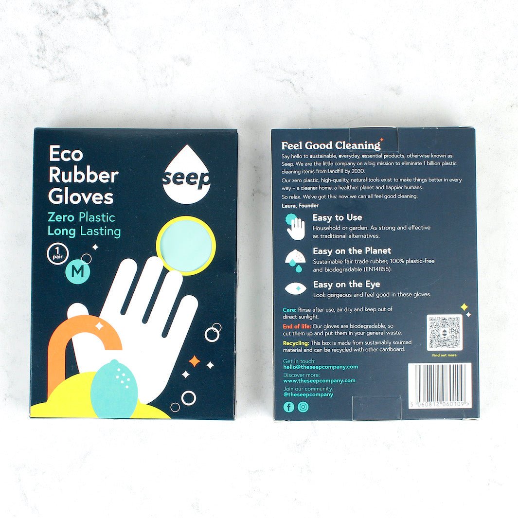 Sustainably Sourced Rubber Gloves - Turquoise - Green Tulip