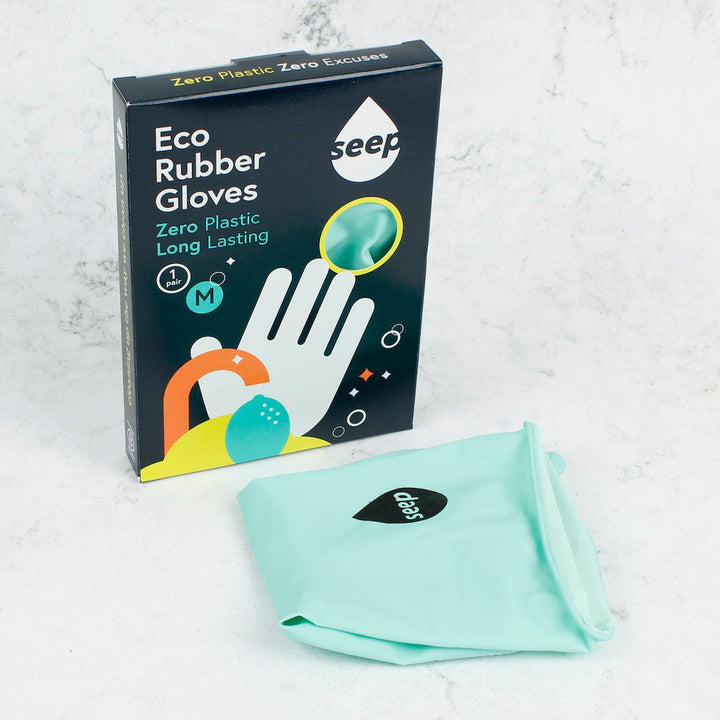 Sustainably Sourced Rubber Gloves - Turquoise - Green Tulip