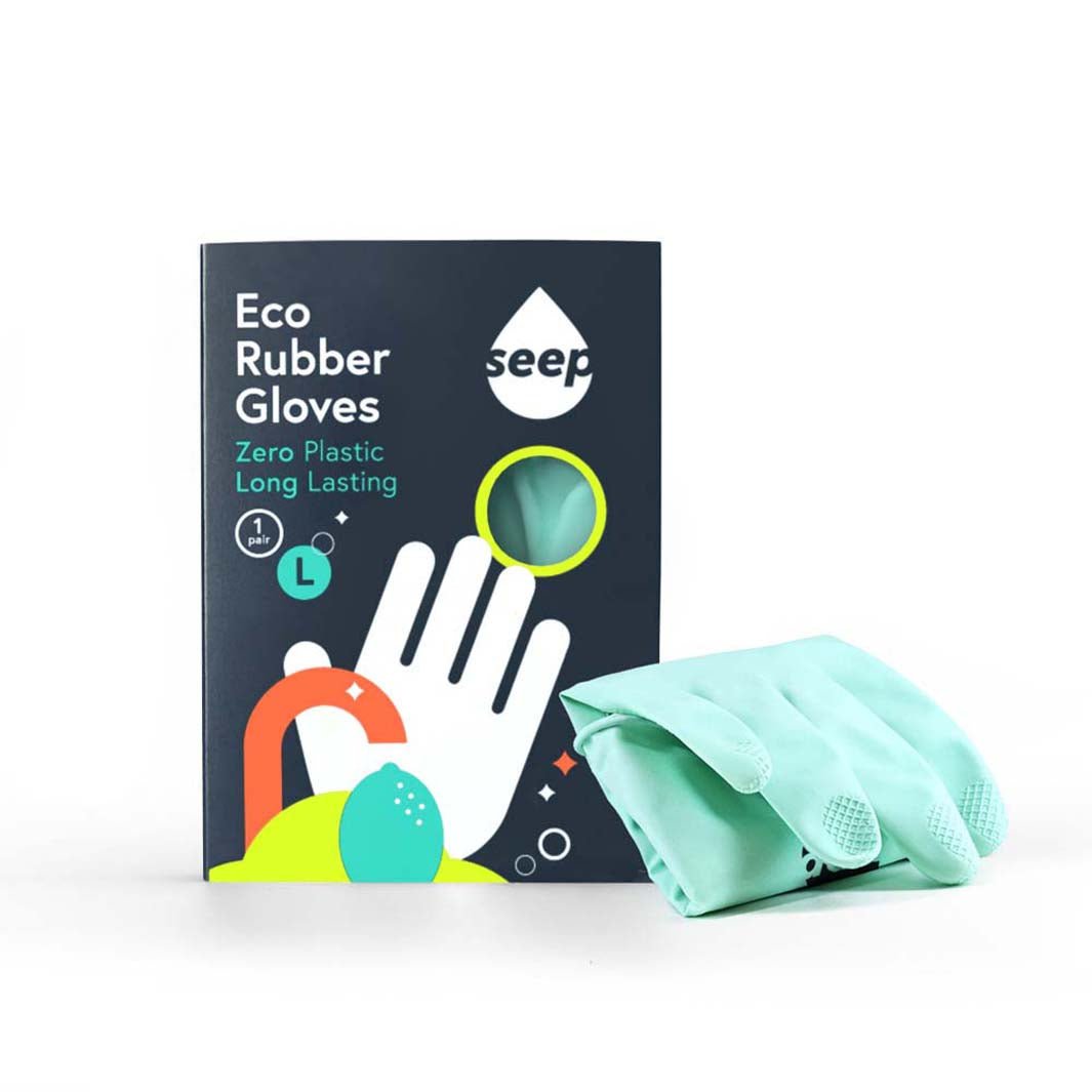 Sustainably Sourced Rubber Gloves - Turquoise - Green Tulip