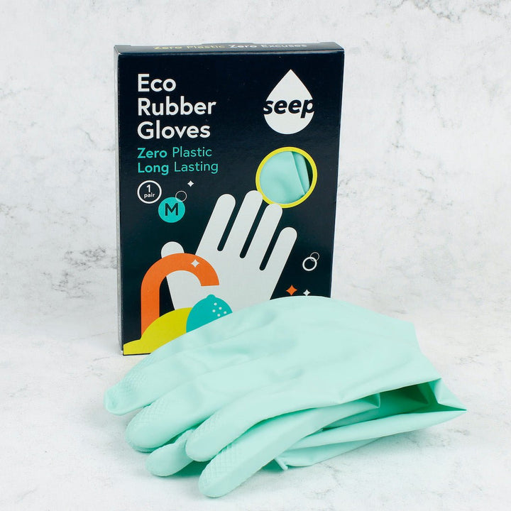 Sustainably Sourced Rubber Gloves - Turquoise - Green Tulip