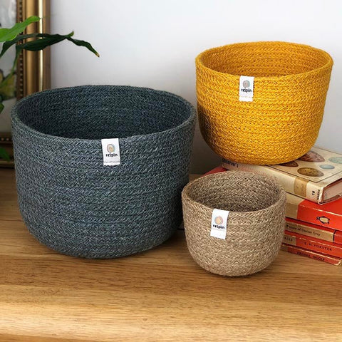 Tall Jute Basket Set - Beach