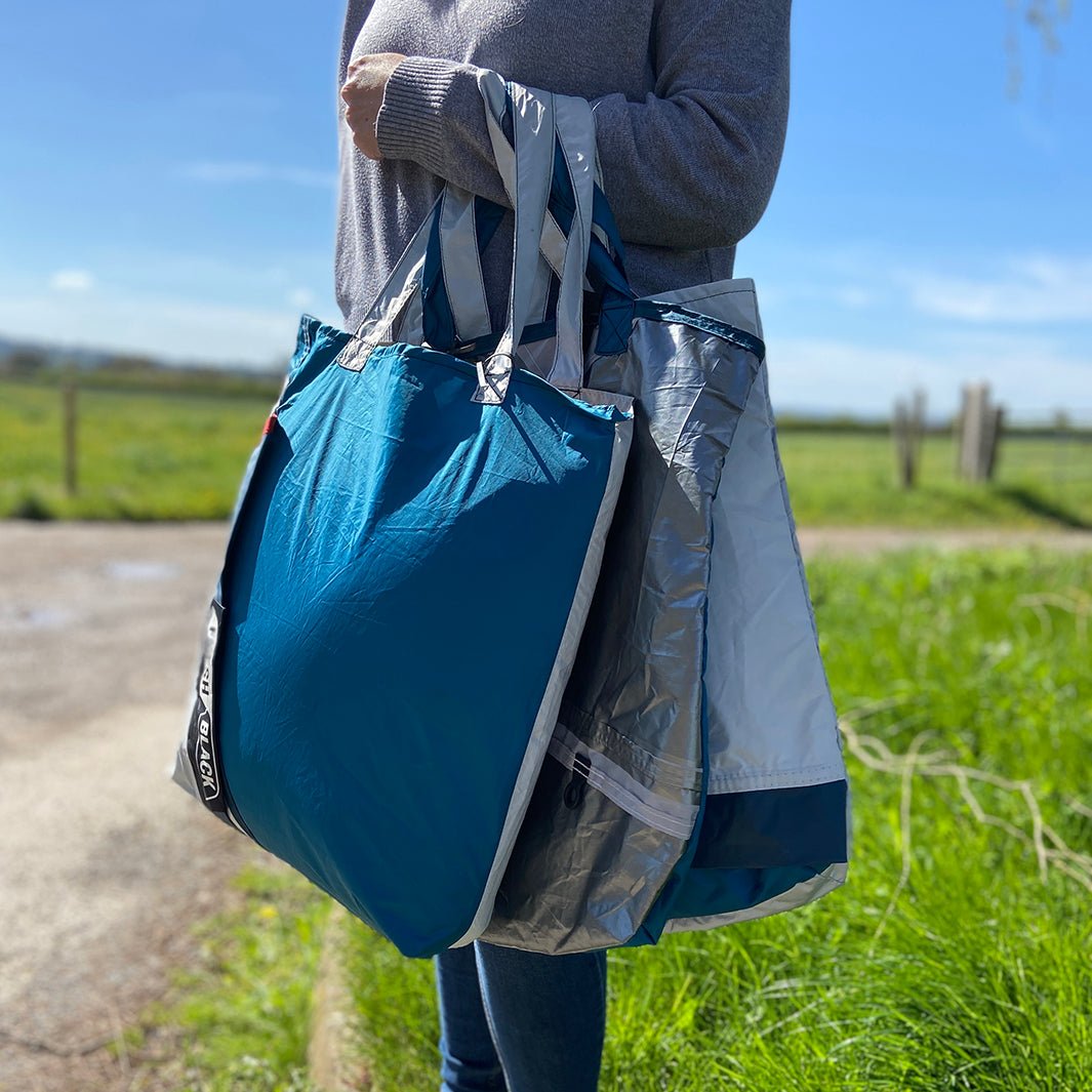 Tent Tote Bag - Green Tulip