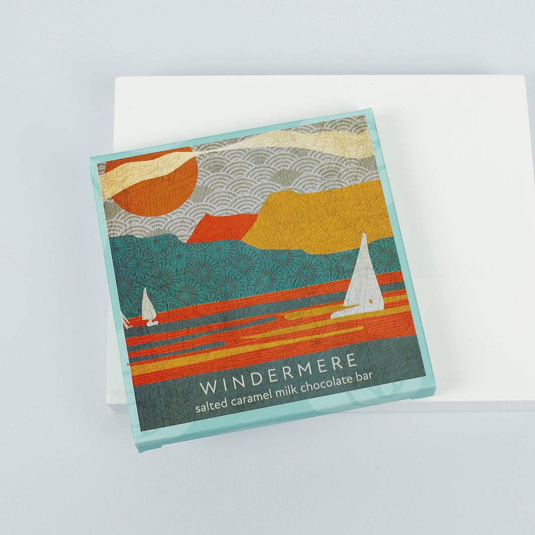 The Northern Line: Windermere - Salted Caramel Milk Chocolate Bar - Green Tulip