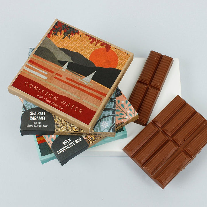 The Northern Line: Windermere - Salted Caramel Milk Chocolate Bar - Green Tulip