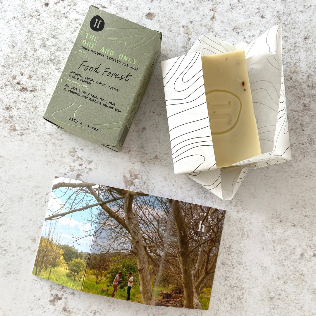 'The One And Only' Olive Oil Soap Bar: Food Forest - Green Tulip