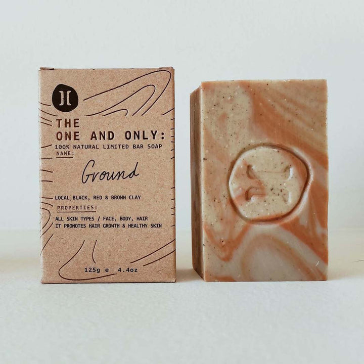 'The One And Only' Olive Oil Soap Bar: Ground - Green Tulip