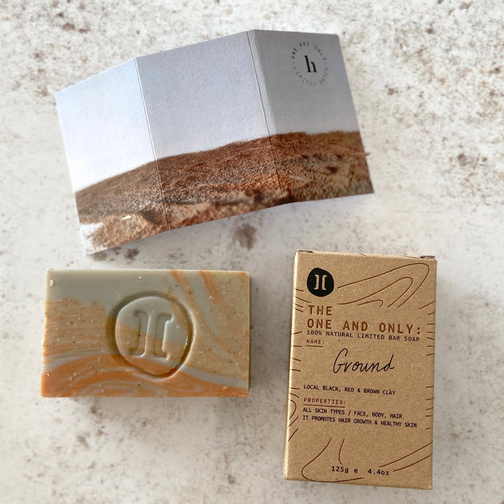 'The One And Only' Olive Oil Soap Bar: Ground - Green Tulip