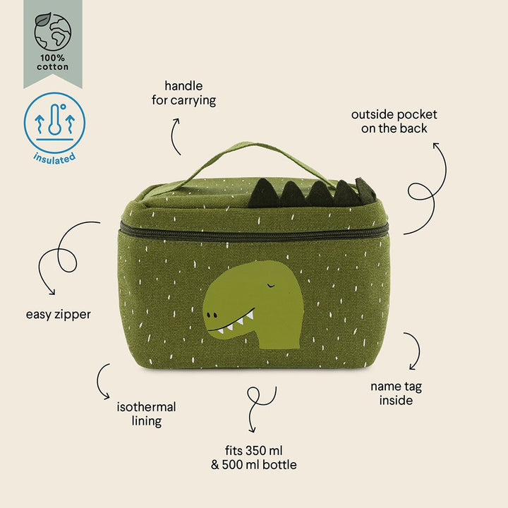 Thermal Lunch Bag - Green Tulip