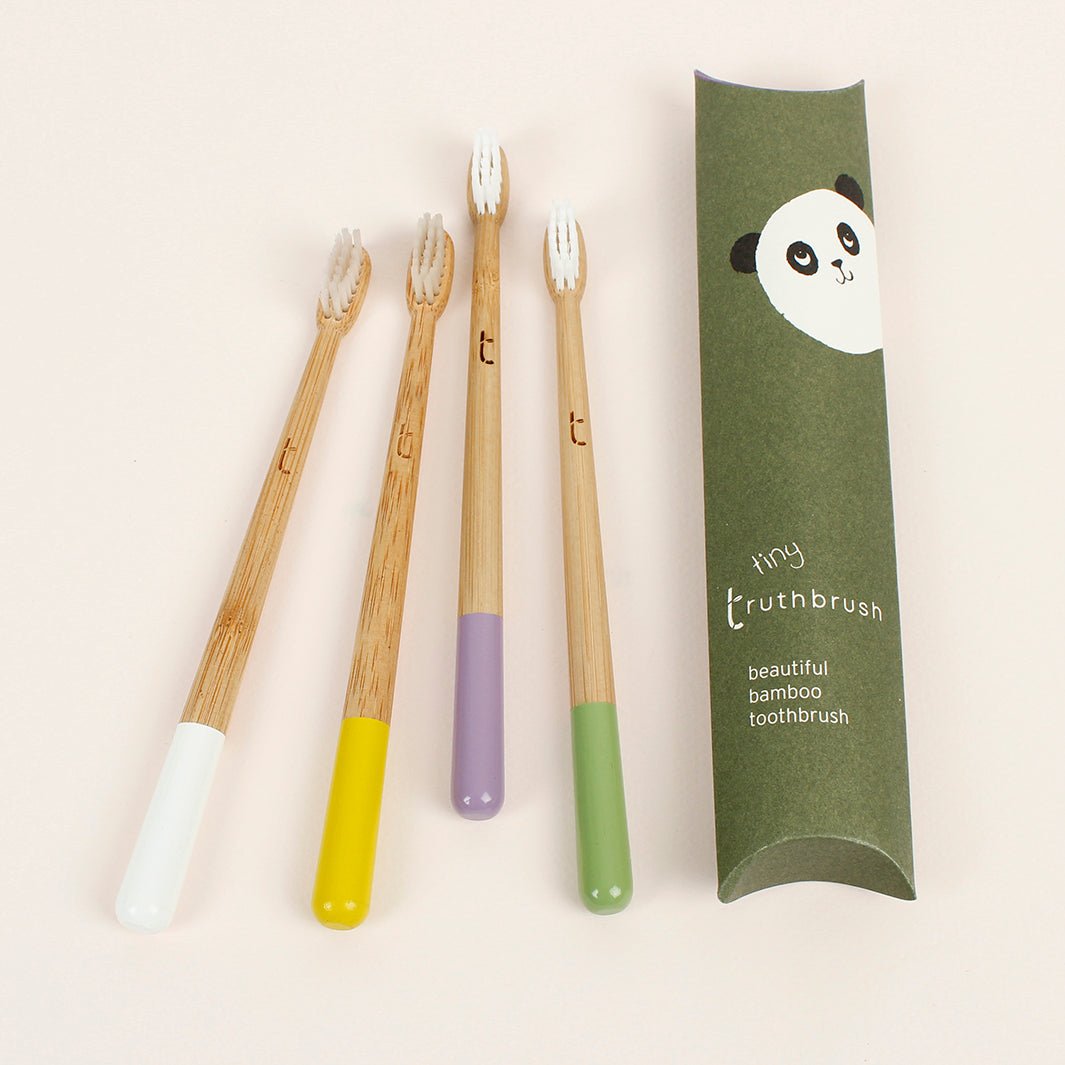 Tiny Truthbrush – Soft Plant - Based Bristles - Green Tulip