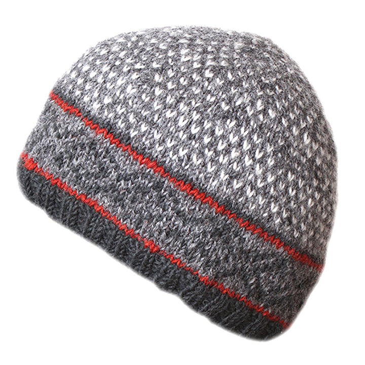 Tromso Graphite Beanie - Green Tulip