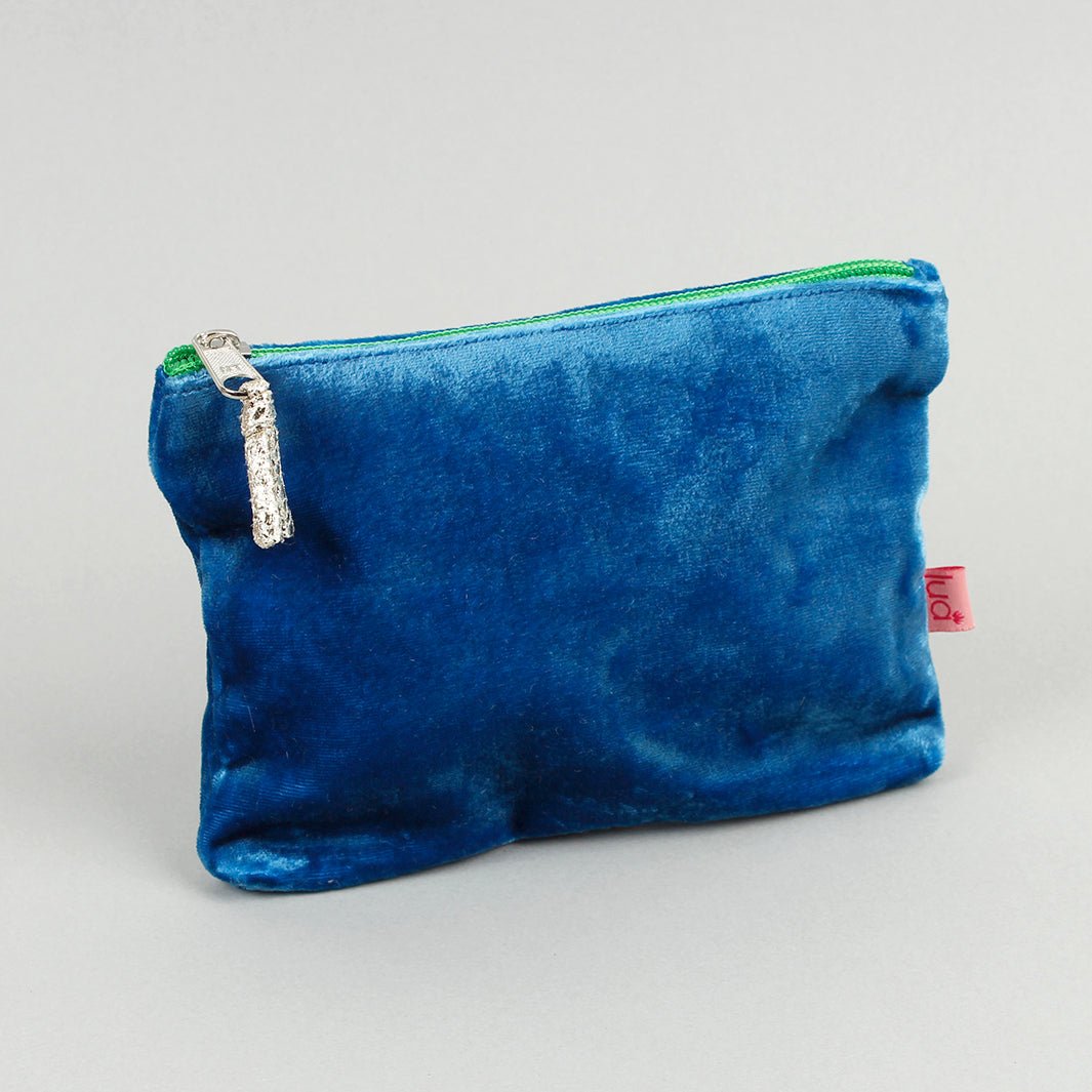 Velvet Coin Purse - Green Tulip