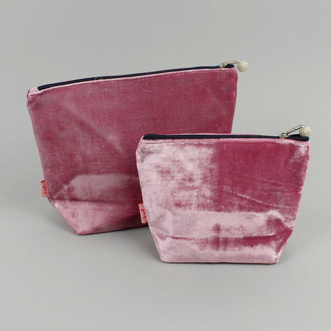 Velvet Rainbow Patch Cosmetic Bag