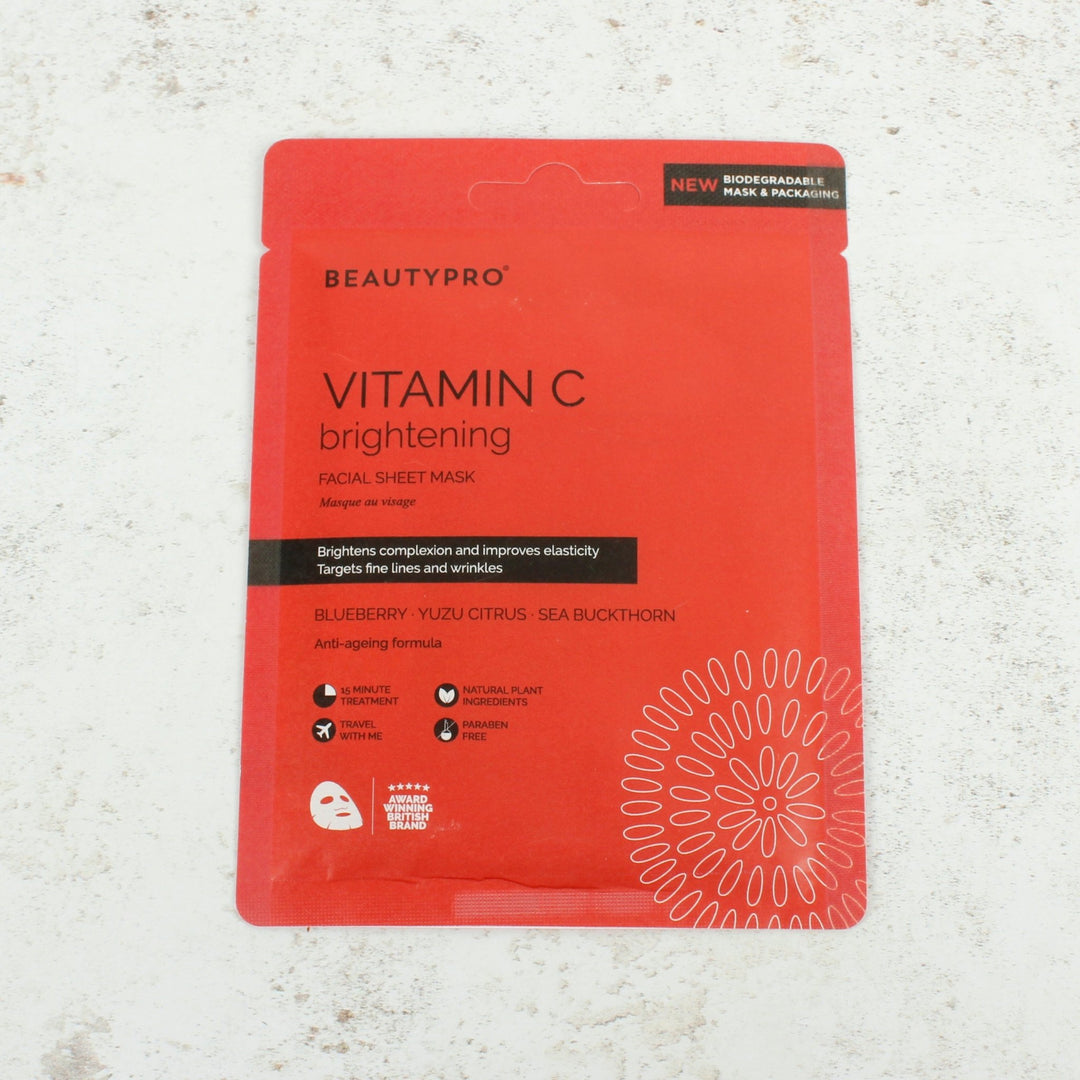 Vitamin C Brightening Facial Sheet Mask - Green Tulip