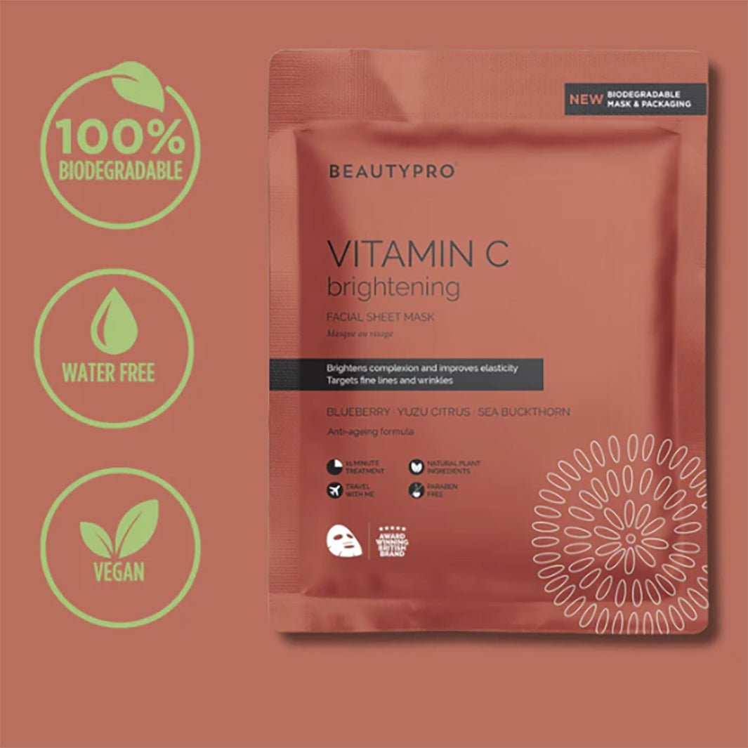 Vitamin C Brightening Facial Sheet Mask - Green Tulip