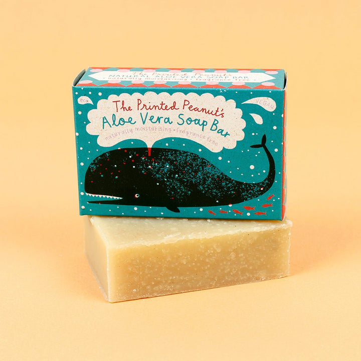 Whale Aloe Vera Soap Bar - Green Tulip