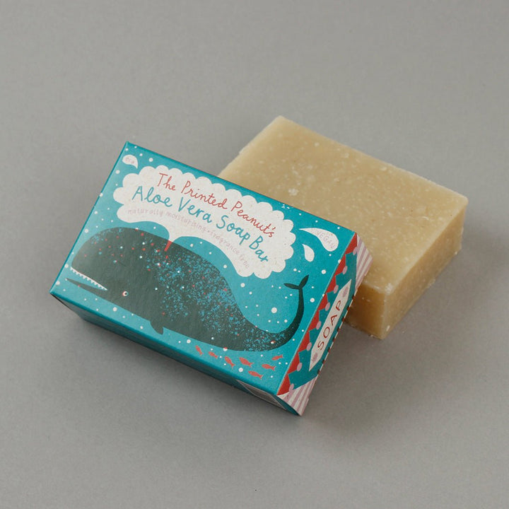 Whale Aloe Vera Soap Bar - Green Tulip