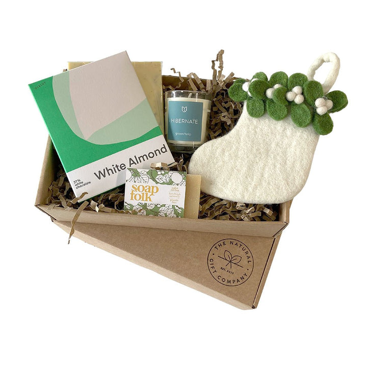 White Christmas Gift Set - Green Tulip