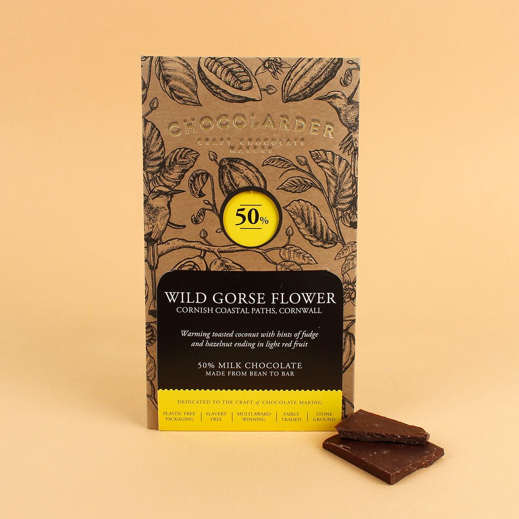 Wild Gorse Flower 50% Milk Chocolate Bar - Green Tulip