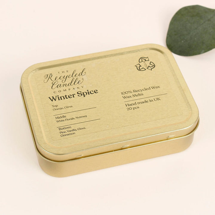 Winter Spice Wax Melts Tin - Green Tulip