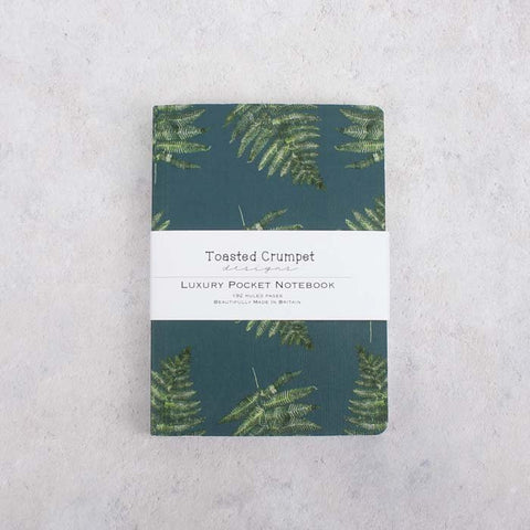 Woodland Fern Noir A6 Notebook