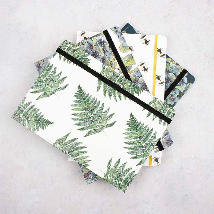 Woodland Fern Pure A5 Notebook - Green Tulip