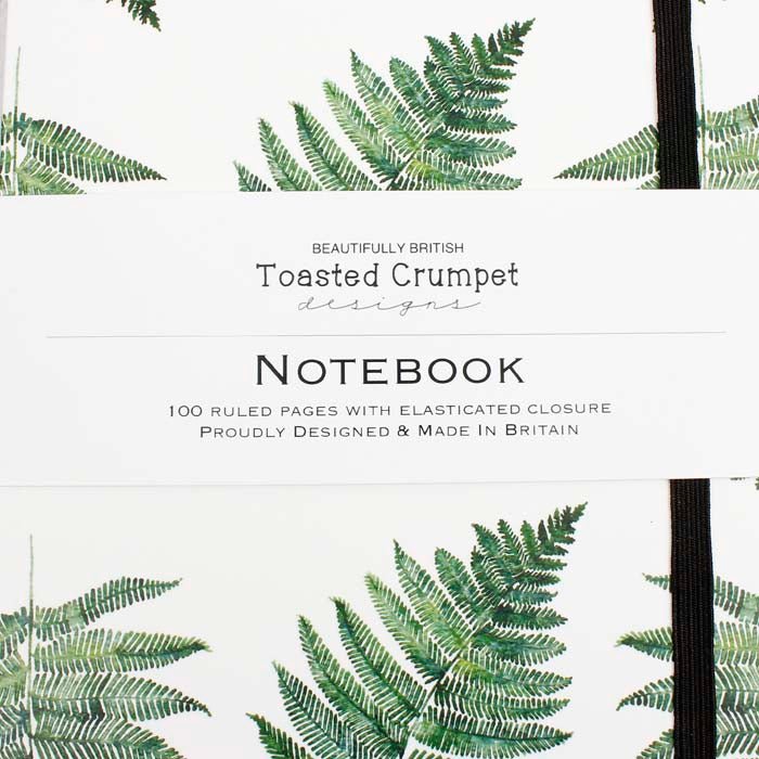 Woodland Fern Pure A5 Notebook - Green Tulip