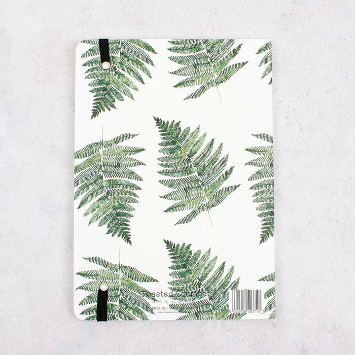 Woodland Fern Pure A5 Notebook - Green Tulip