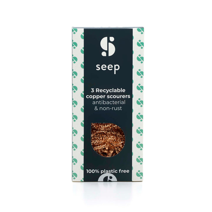 *NQP* Recyclable Copper Scourers - Pack of 3